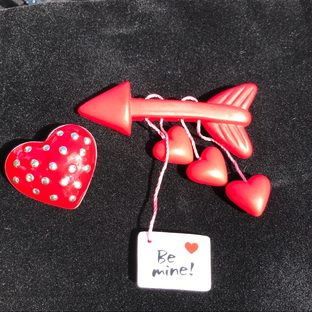 Valentine's Heart Pin Set. Bundle it! - Picture 2 of 4